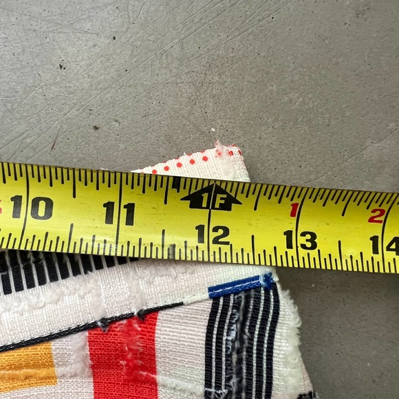 Anthropologie Hutch Willem A-Line Midi Skirt-Stripe-Women 4-Boho-Black-White-Red - Picture 11 of 12